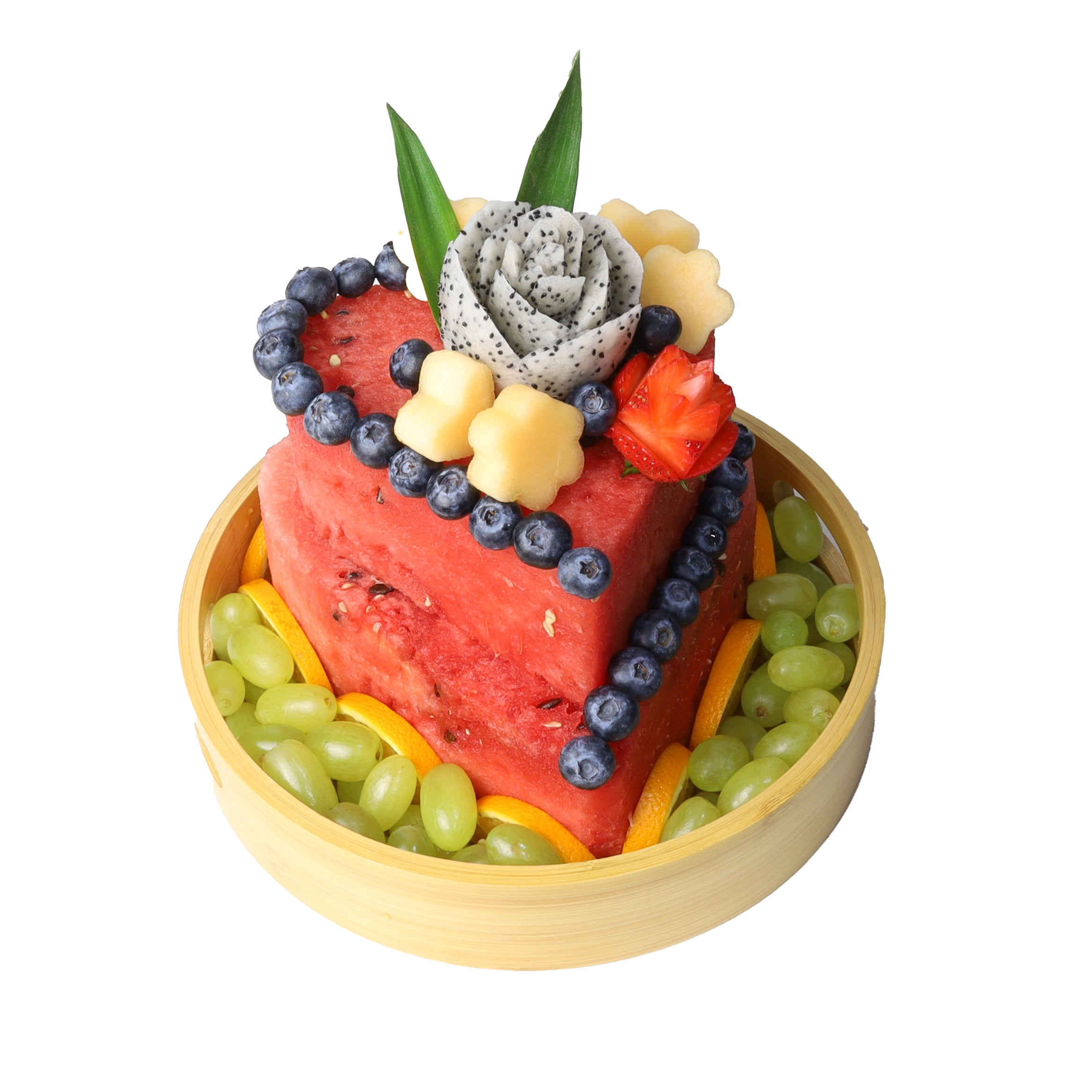 Fruity Heart 2 Tier Watermelon Cake - 28cm