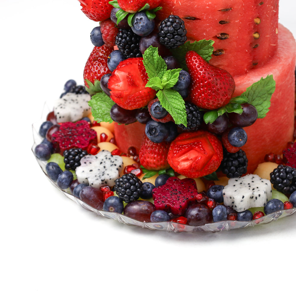 The Berry Tower 3 Tier Melon cake - 33cm