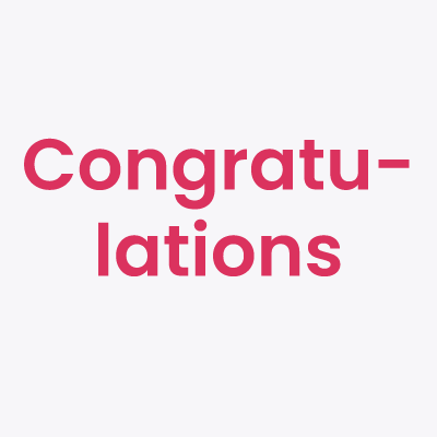 Congratulations