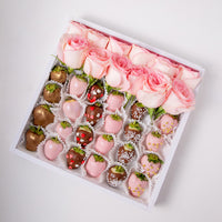 24pcs Strawberries and Roses