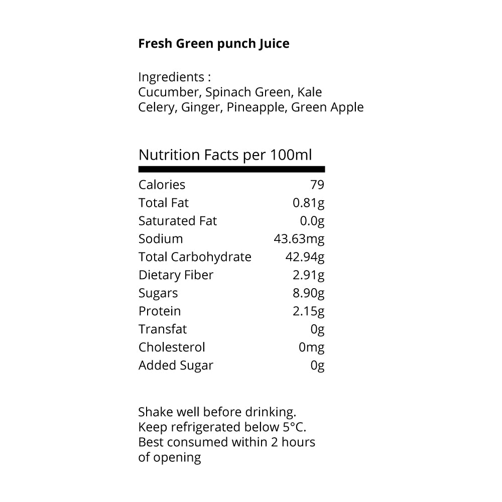 Green Punch Juice 330 Ml