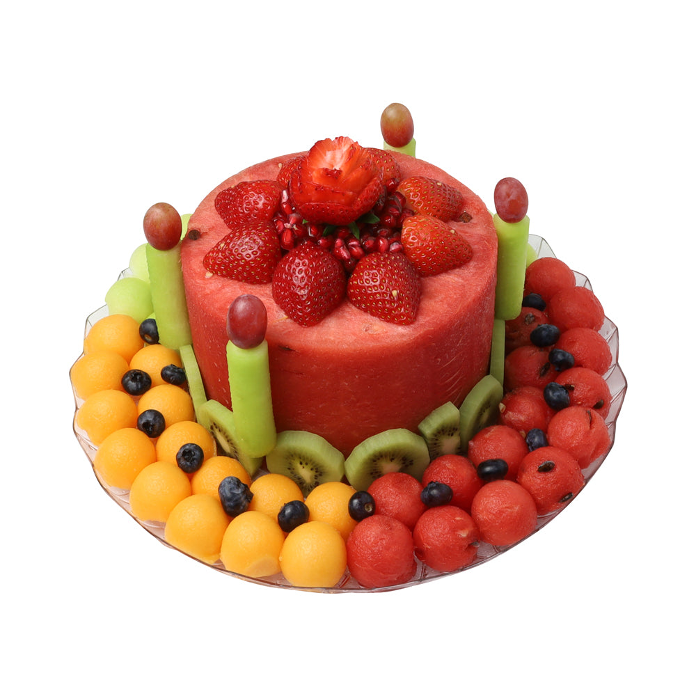 Birthday Melon Cake Single Tier - 30cm