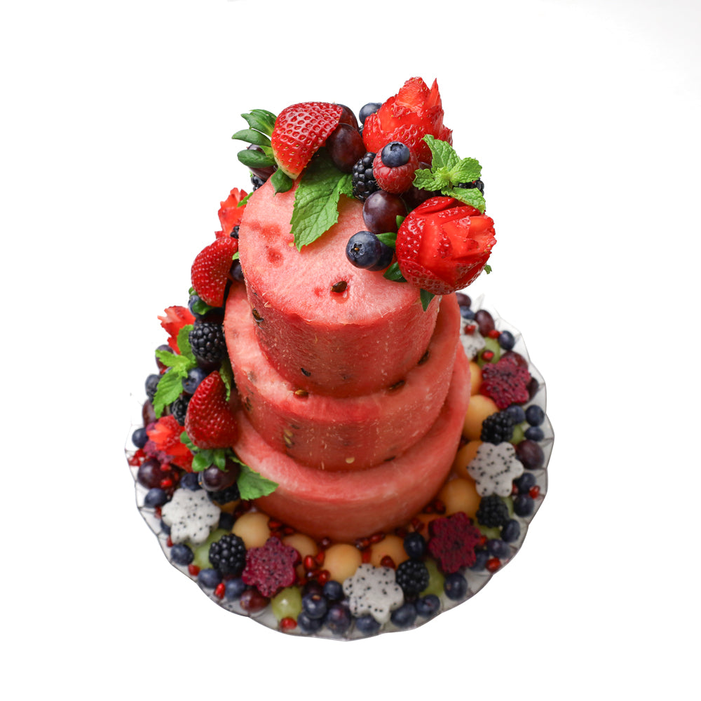 The Berry Tower 3 Tier Melon cake - 33cm