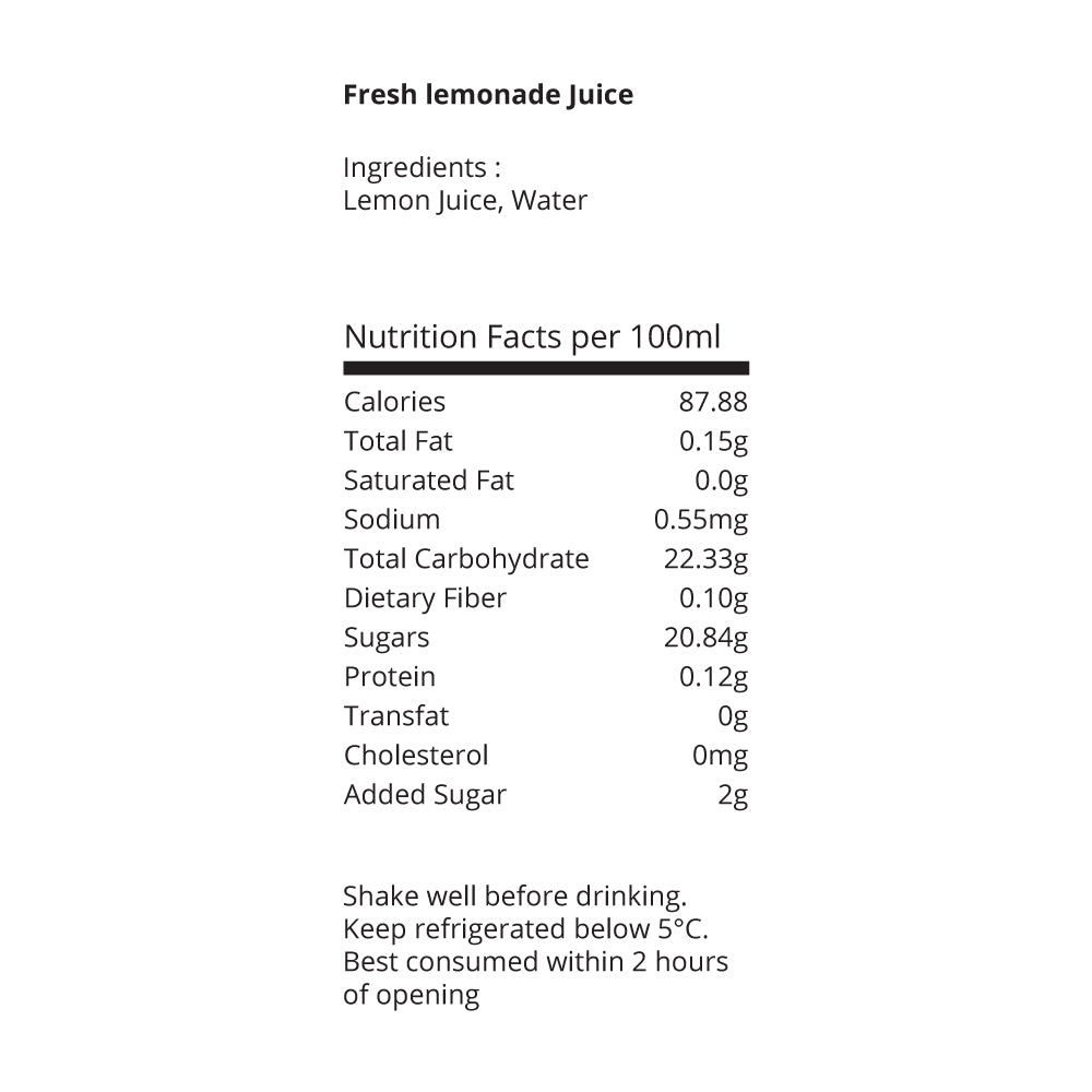 Lemonade Juice 1 Ltr