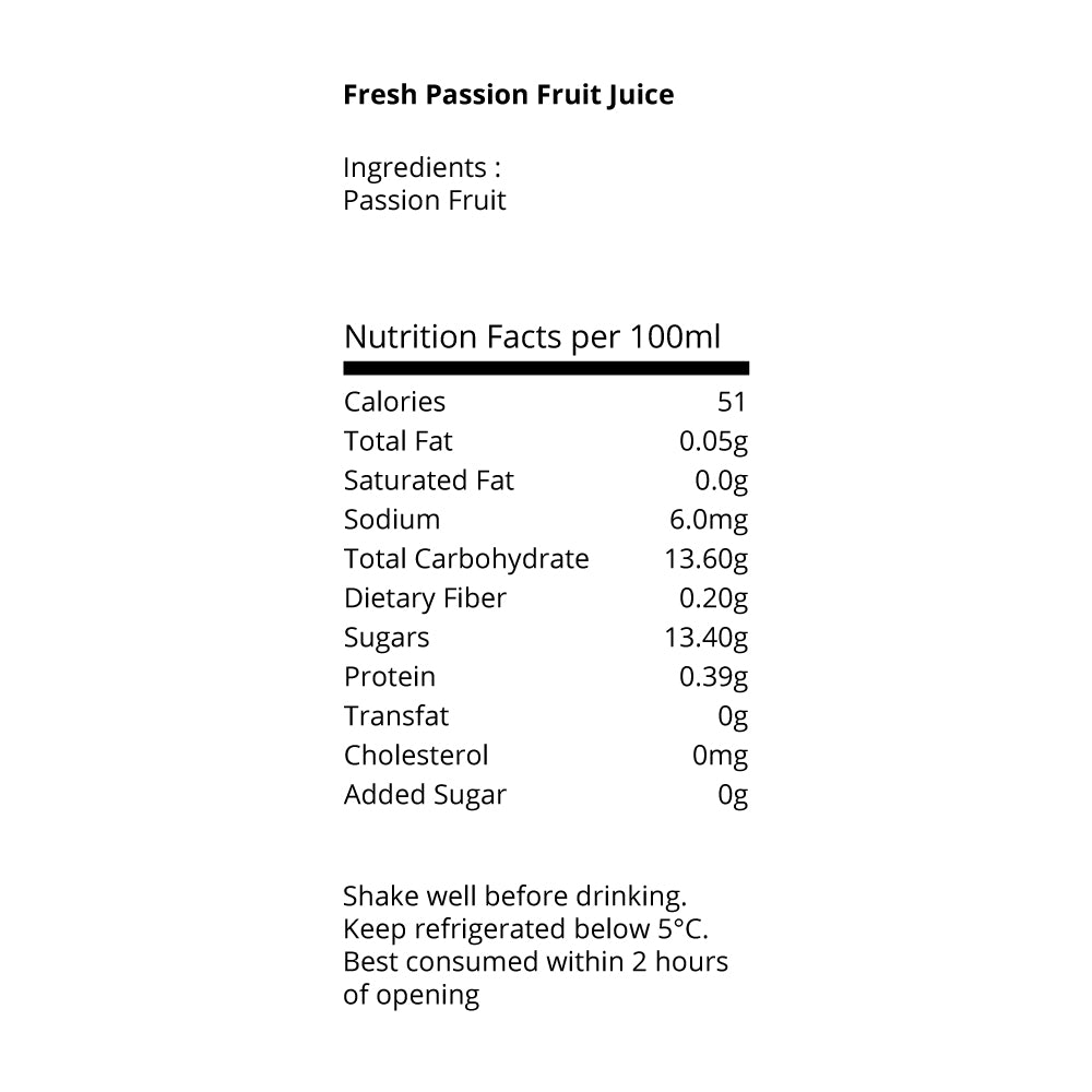 Passion Fruit Juice 1.5 Ltr