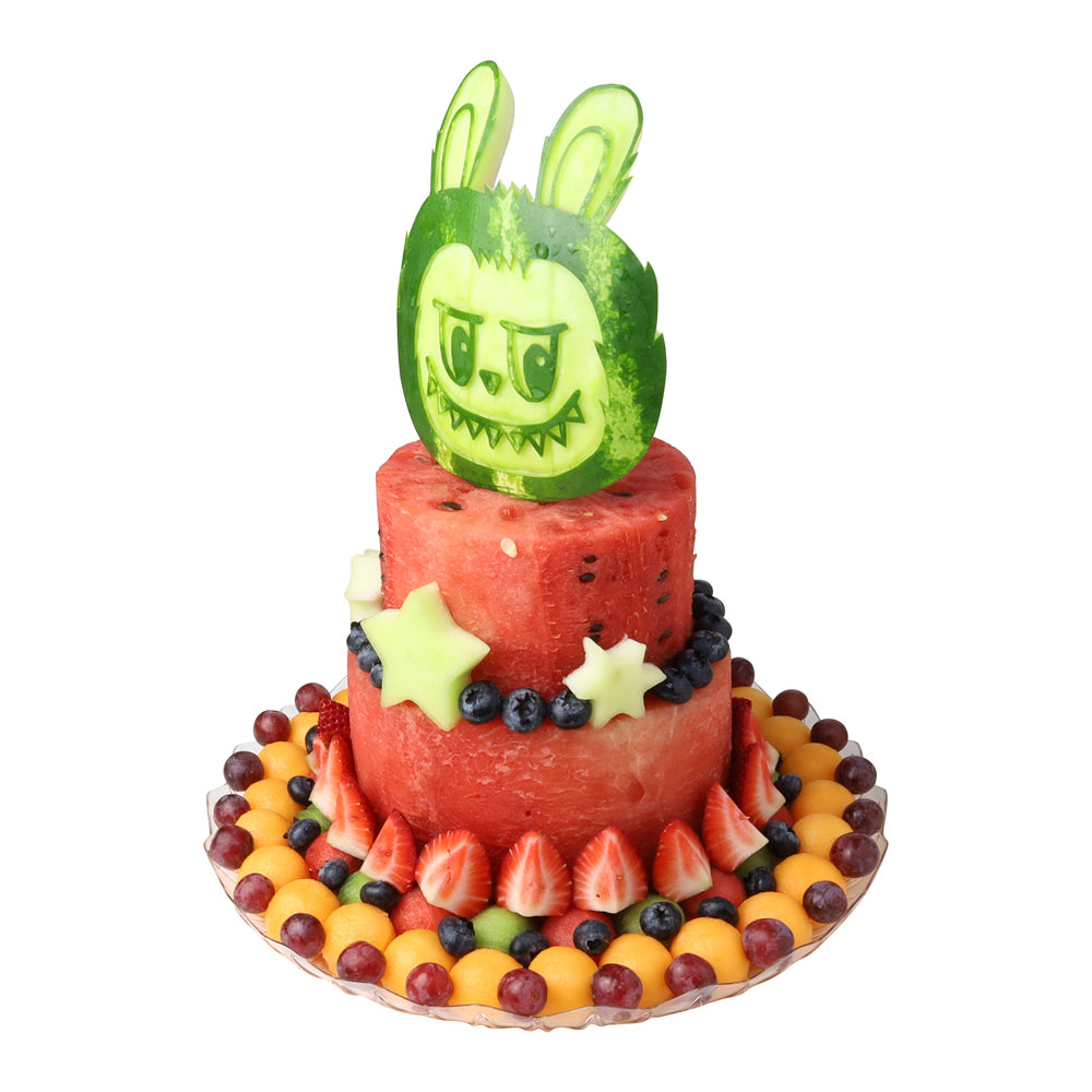 Kids Labubu Watermelon 2 Tire Cake