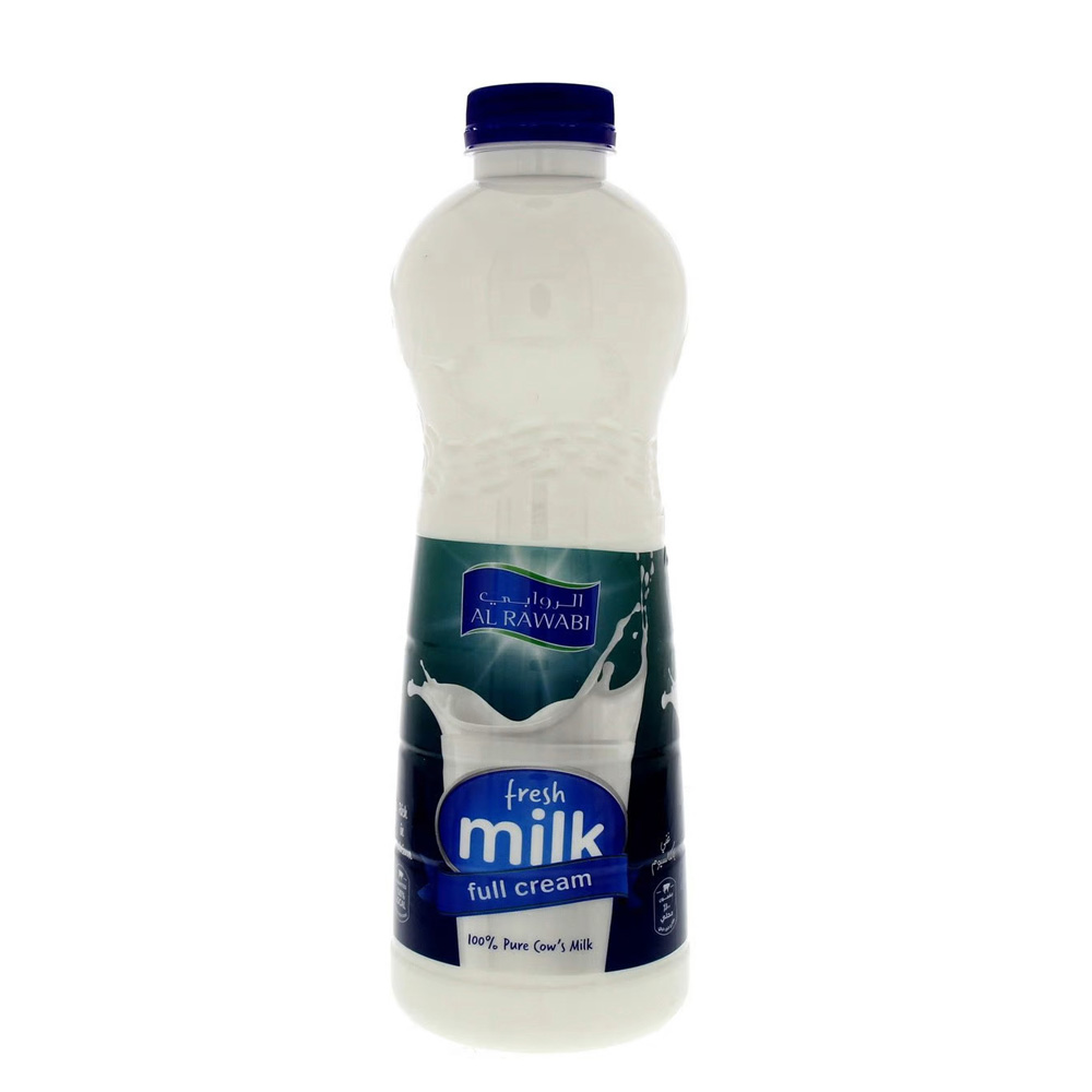 Al Rawabi Fresh Milk Full Fat 1Ltr