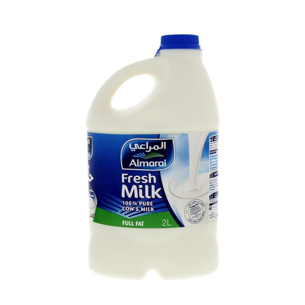Al Rawabi Fresh Milk Full Fat 2Ltr