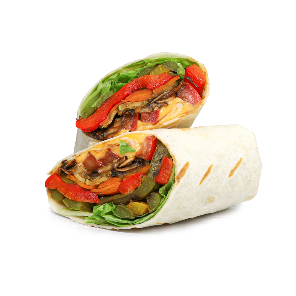 Roasted Veg And Cheese Wrap