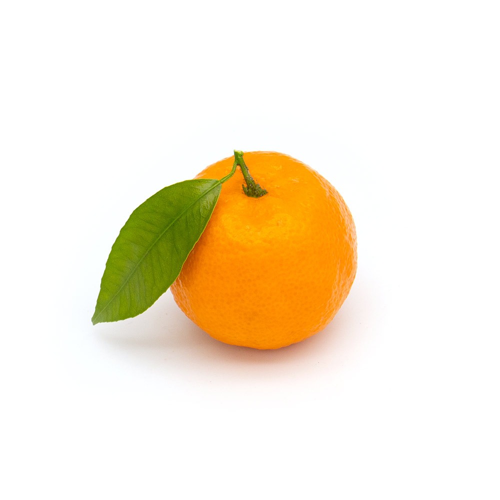 [3276] Clementine With Leaf (Mandarin)