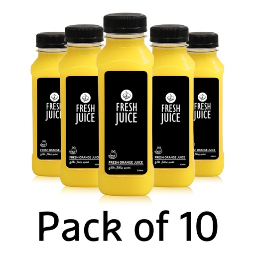 [3829] Orange Juice 330ml - Pack of 10