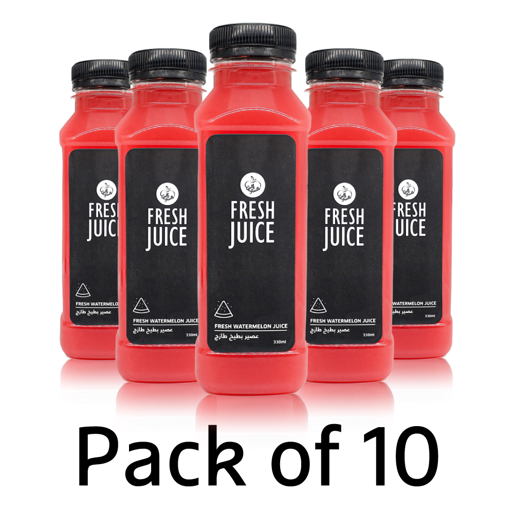 [4120] Watermelon Juice 330ml - Pack of 10