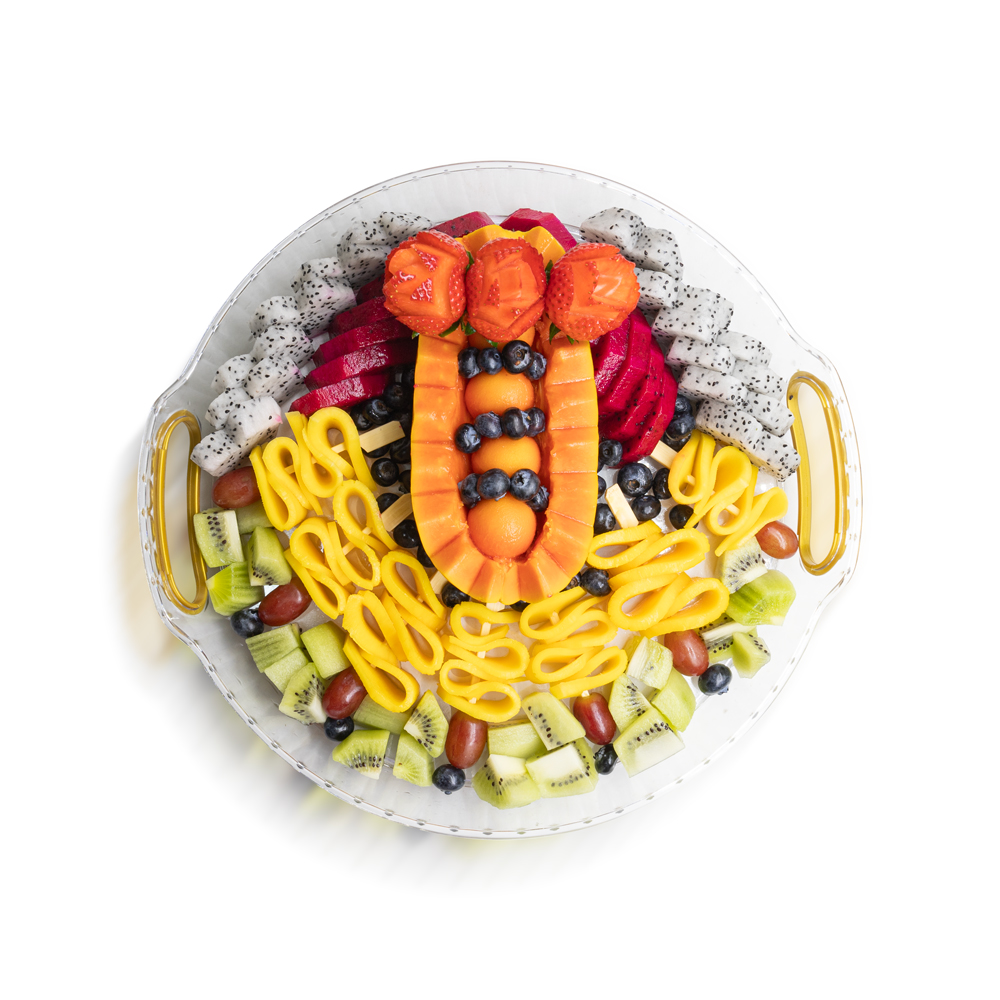 [9027] Fruitful Flourish Platter